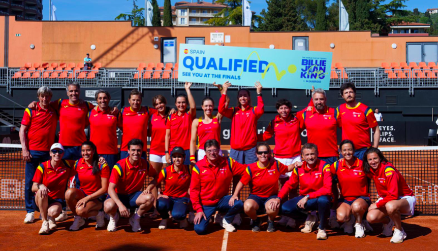 Spain surpasses the tie against Slovenia. Source: RFET