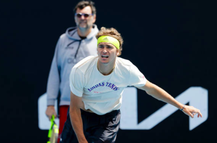 Sergi Bruguera as coach of Alexander Zverev. Source: Getty