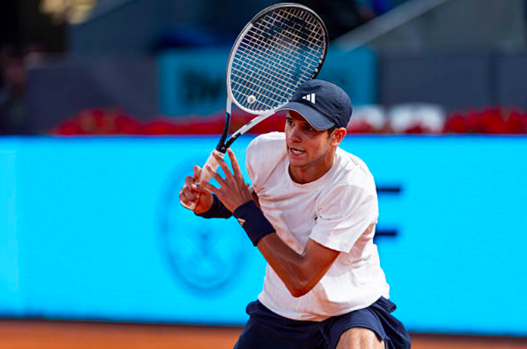 Rafa Jódar and his first victory at the Mutua Madrid Open. Source: Getty