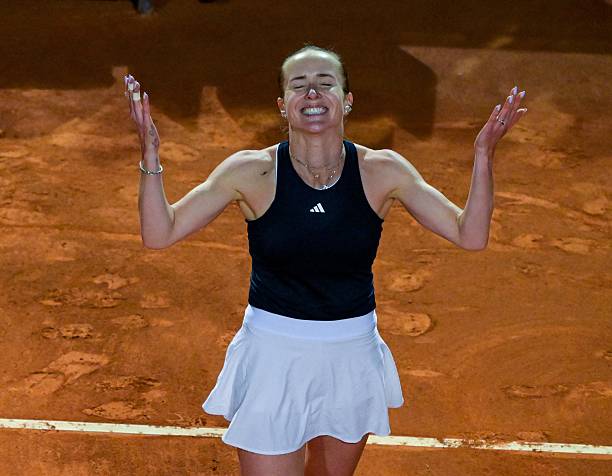 Svitolina, after winning the WTA Rome 2026.