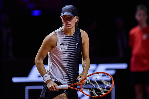 Iga Swiatek during the WTA Stuttgart 2026.
