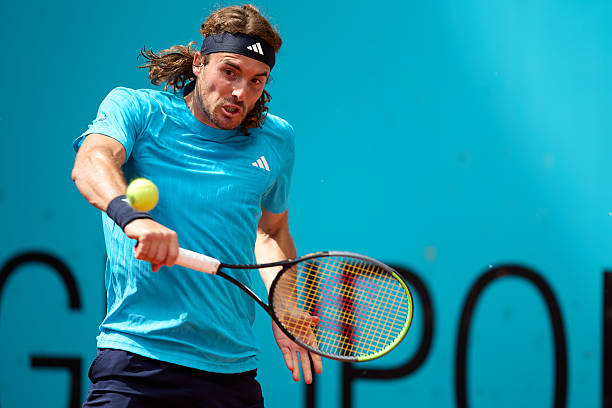 Tsitsipas during Mutua Madrid Open 2026.