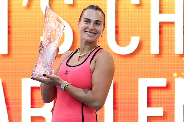 A much more stable Sabalenka. Source: Getty