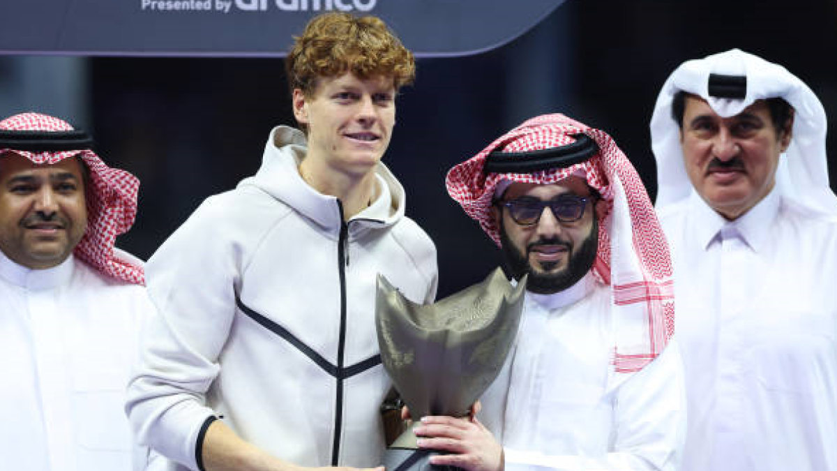 Jannik Sinner wins Six Kings Slam 2024. Photo: Getty