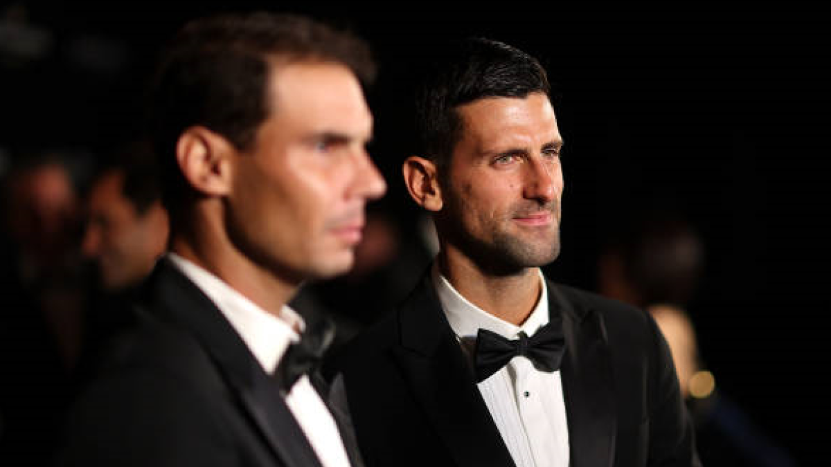 Novak Djokovic y Rafa Nadal en la Laver Cup 2024. Fot: getty