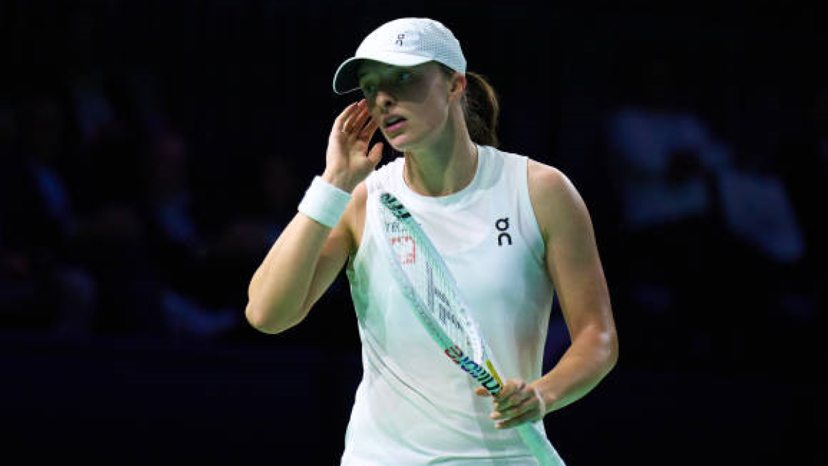 Iga Swiatek en la Billie Jean King Cup 2024. Foto: getty