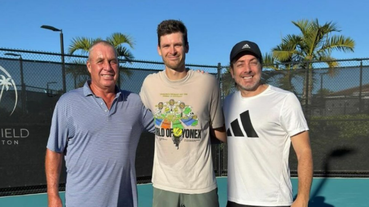 Ivan Lendl, Nicolás Massú y Hubert Hurkacz 2024. Foto: Hubert Hurkacz