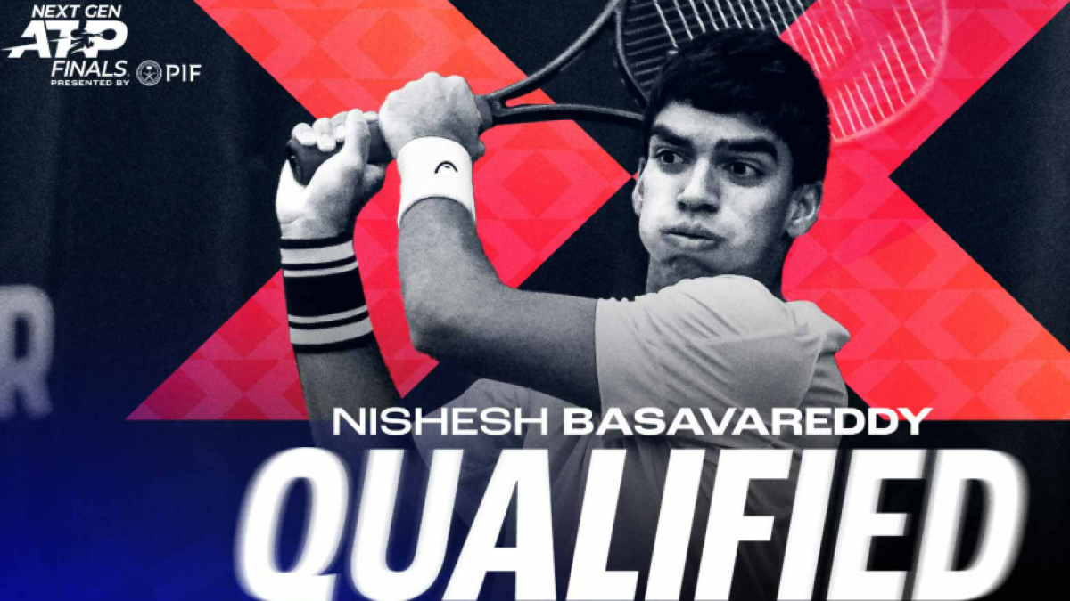 Nishesh Basavareddy. Foto: Next Gen ATP Finals