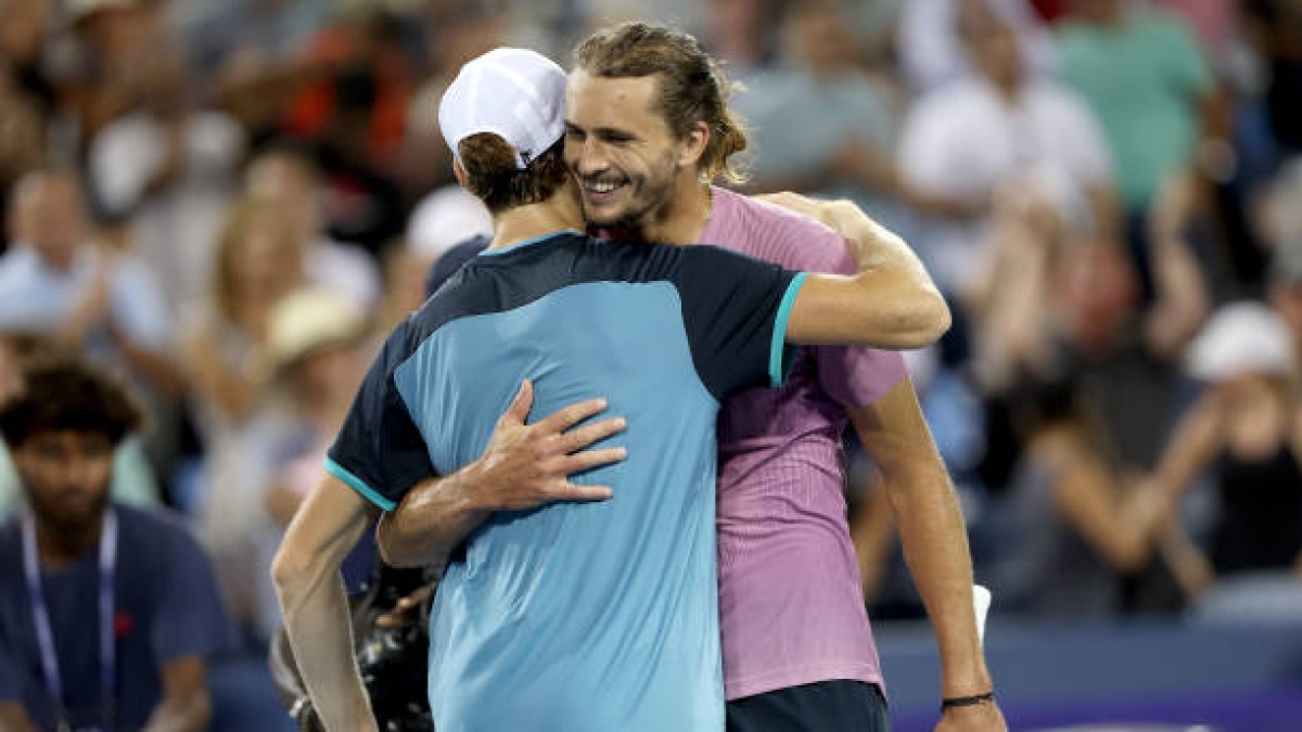 Alexander Zverev habla sobre Jannik Sinner. Foto: Getty