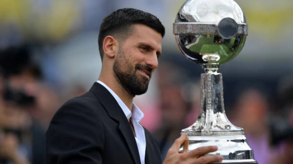 Novak Djokovic in Argentina. Photo: Getty.