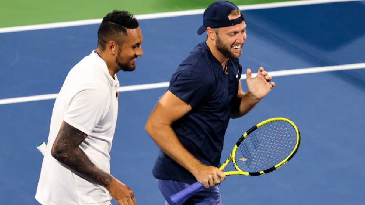 Jack Sock, junto a Nick Kyrgios.