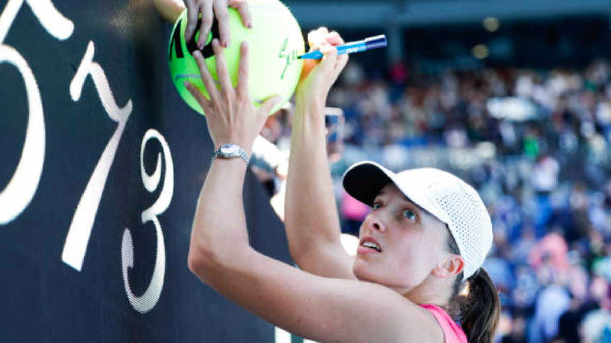 Iga Swiatek, arrolladora hasta semifinales del Open de Australia. Fuente: Getty