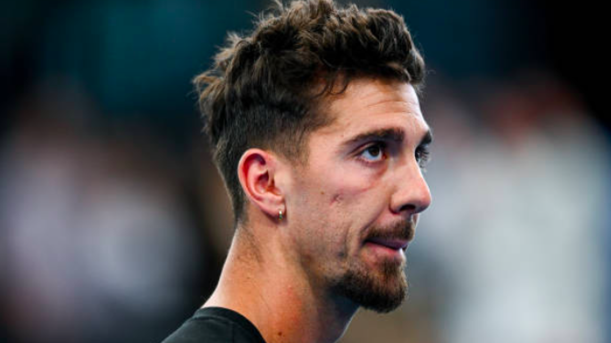 Thanasi Kokkinakis, entre algodones en el Open de Australia. Fuente: Getty