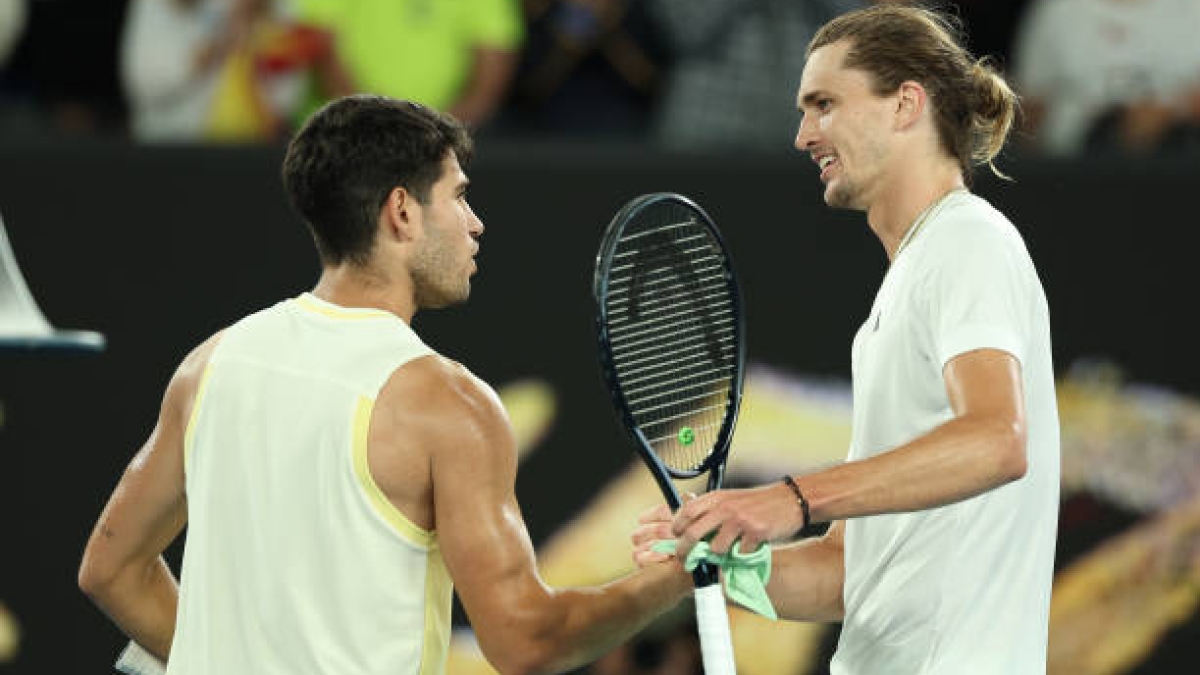 Carlos Alcaraz and Alexander Zverev, seeded players in Australia. Source: Getty