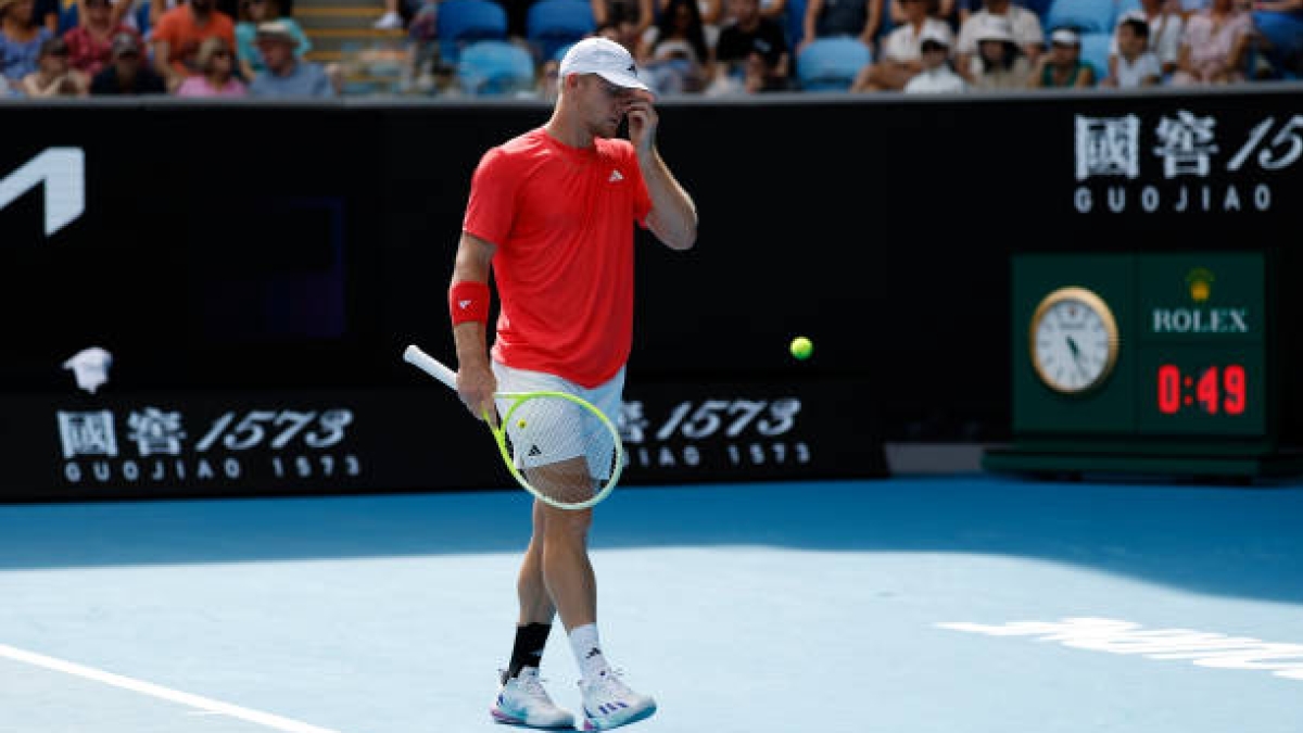 Alejandro Davidovich, eliminado del Open de Australia 2025. Foto: gettyimages