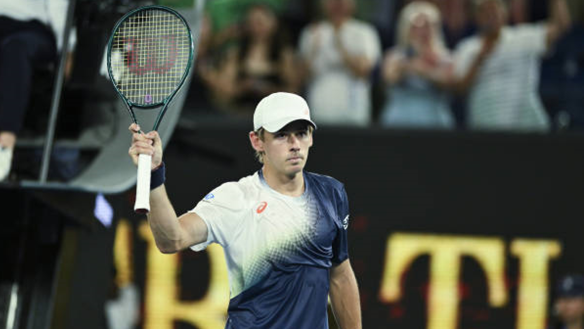 Alex de Minaur at the Australian Open 2025. Photo: Getty