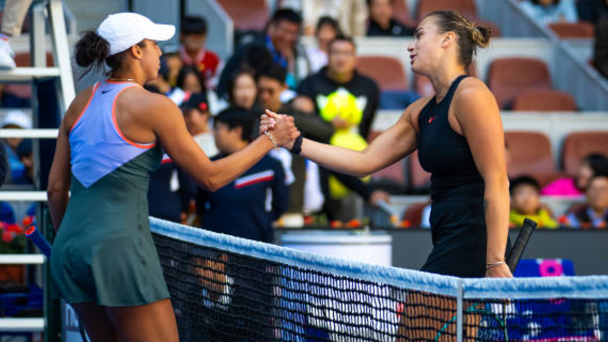 Aryna Sabalenka y Madison Keys en Pekín 2024. Foto: getty