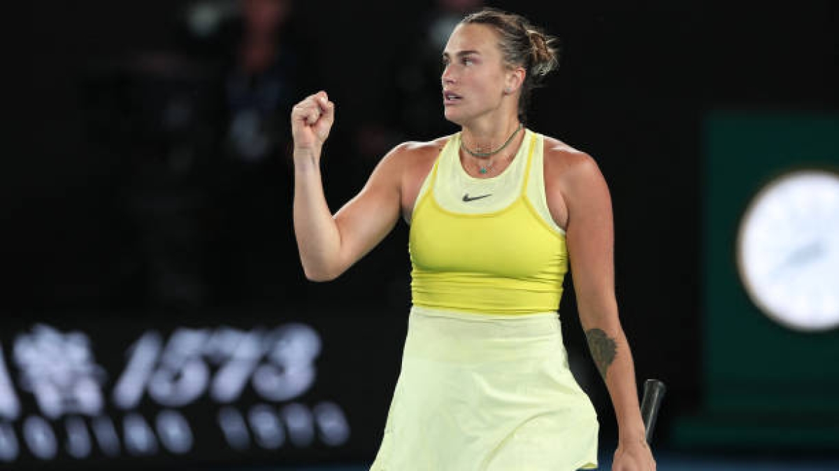 Aryna Sabalenka gana a Badosa en Open de Australia 2025. Foto: gettyimages