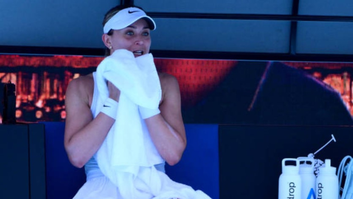 Paula Badosa at the Australian Open 2025. Photo: Getty