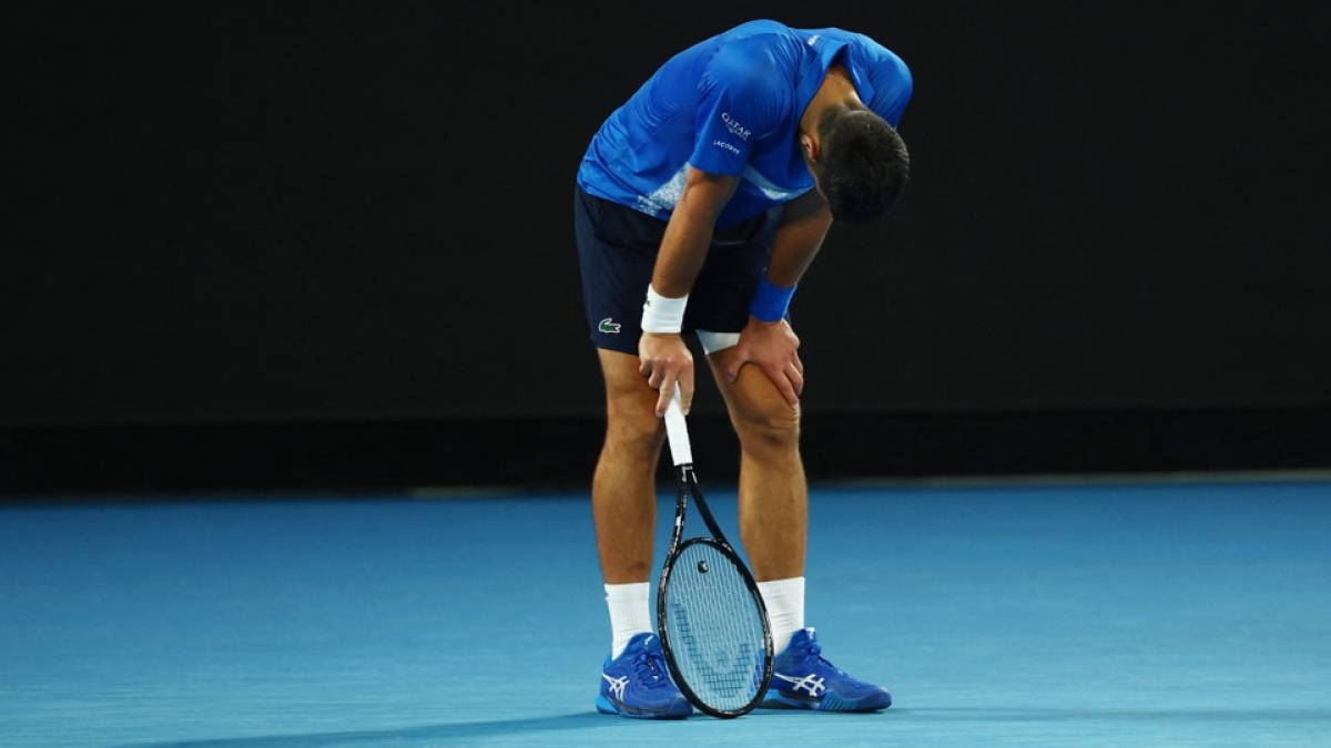 Y todavía hay gente que piensa que Djokovic fingía. Foto: Getty