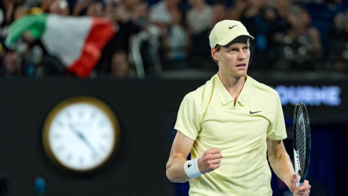 Jannik Sinner, clasificado a la final del Open de Australia 2025. Foto: Getty