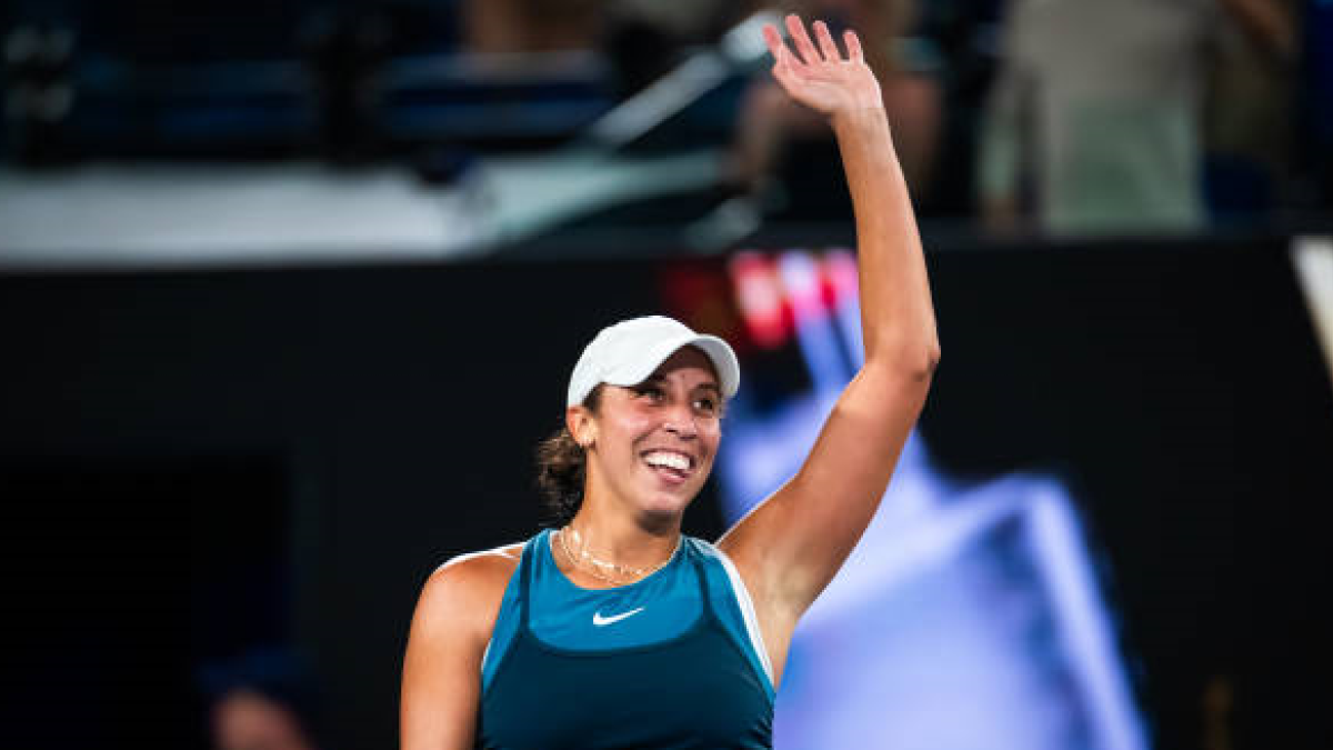 Madison Keys en el Open de Australia 2025. Foto: getty