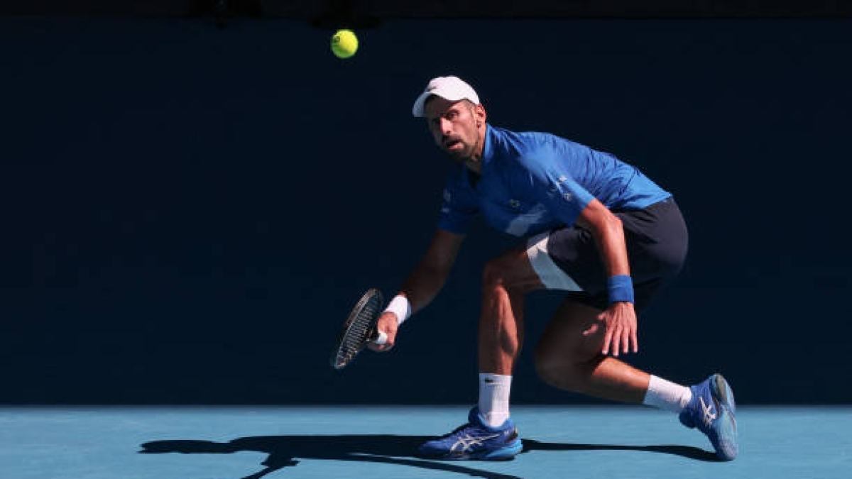 Novak Djokovic speaks after withdrawing from the 2025 Australian Open. Photo: gettyimages