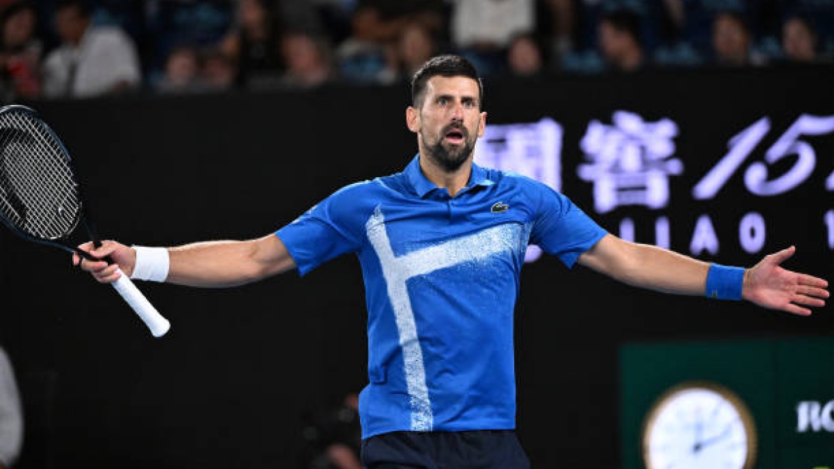 Novak Djokovic gana a Alcaraz en Open de Australia 2025. Foto: gettyimages