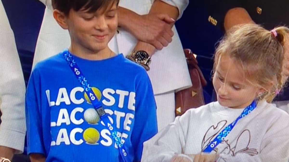 The funny moment of Djokovic with his kids: "I love you, but...". Photo: Getty