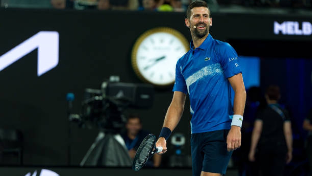 Novak Djokovic en el Media Day del Open de Australia 2025. Foto: Getty