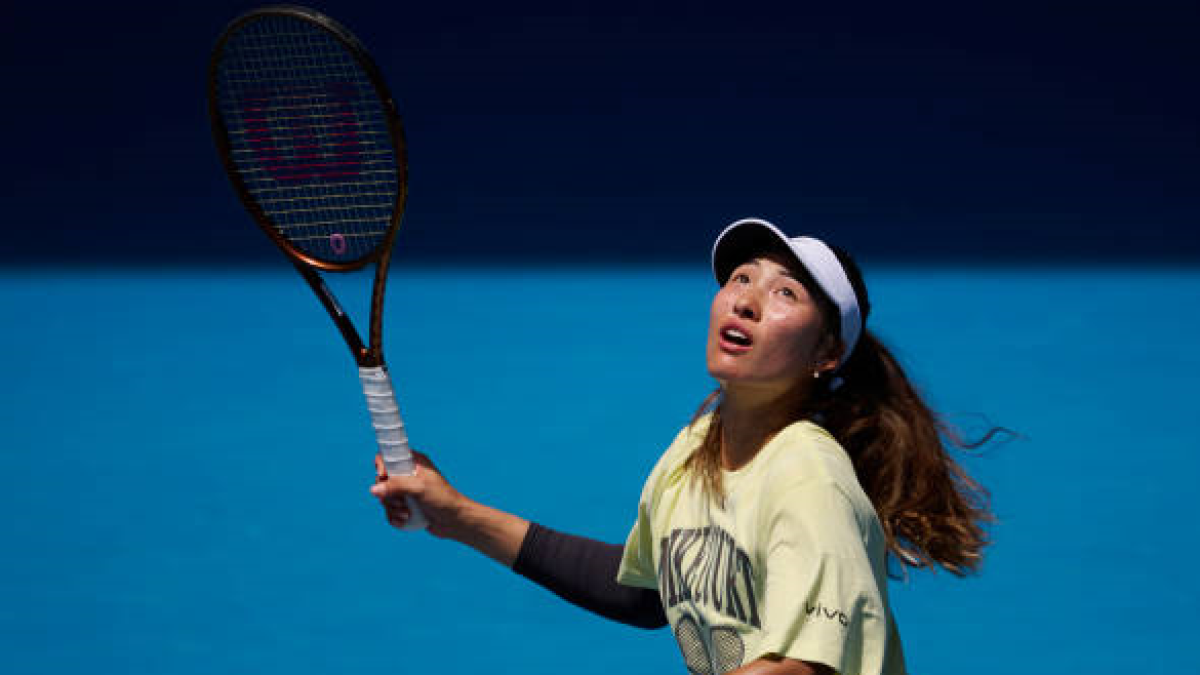 Qinwen Zheng en el Open de Australia 2025. Foto: getty