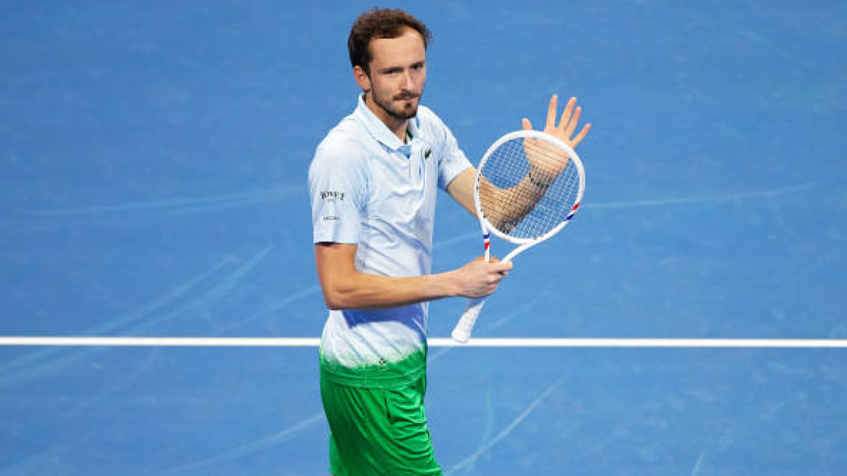 Daniil Medvedev at the ATP Doha 2025. Photo: Getty