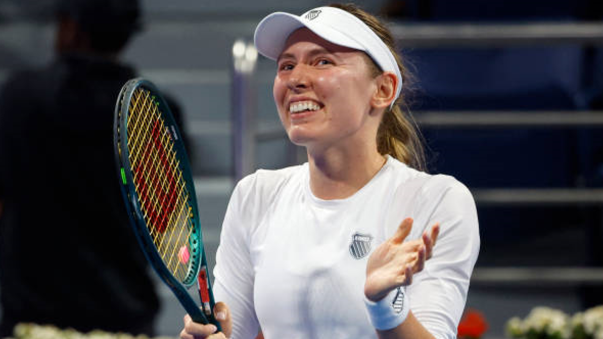 Ekaterina Alexandrova en el WTA de Doha 2025. Foto: getty