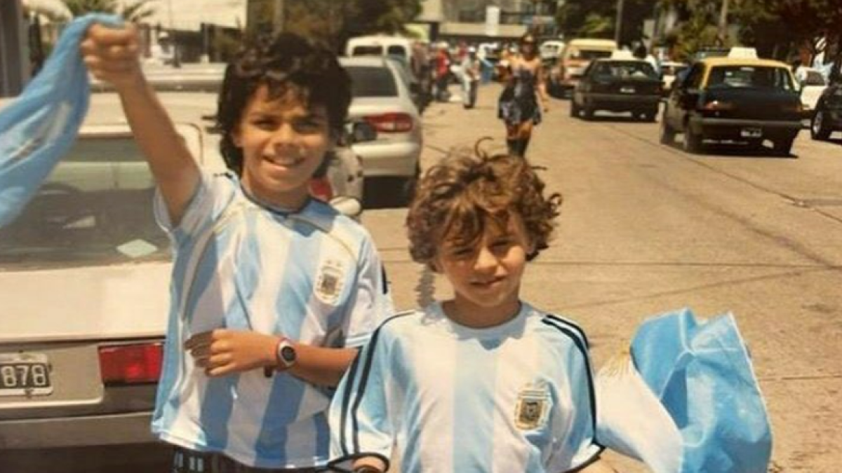 Francisco y Juan Manuel Cerúndolo de pequeños. Foto: @FranCerundolo