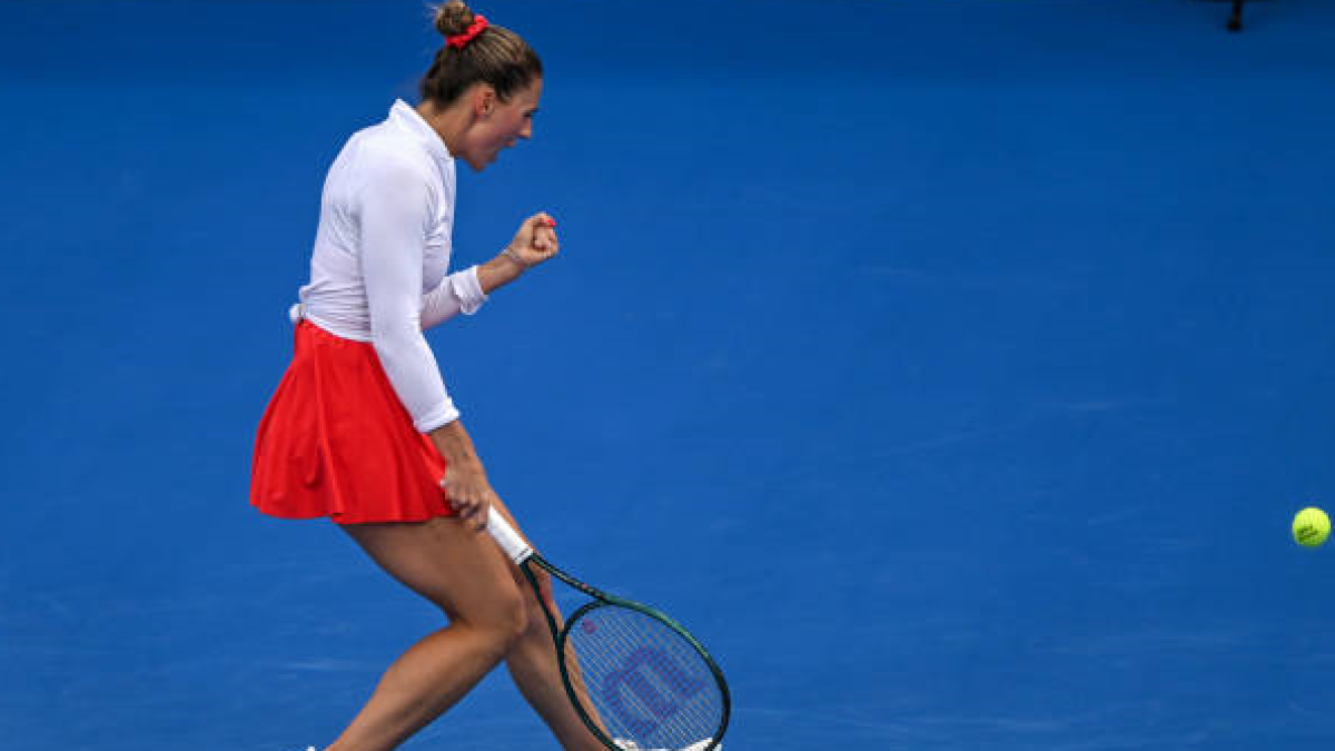 Marta Kostyuk at the WTA Doha 2025. Photo: Getty