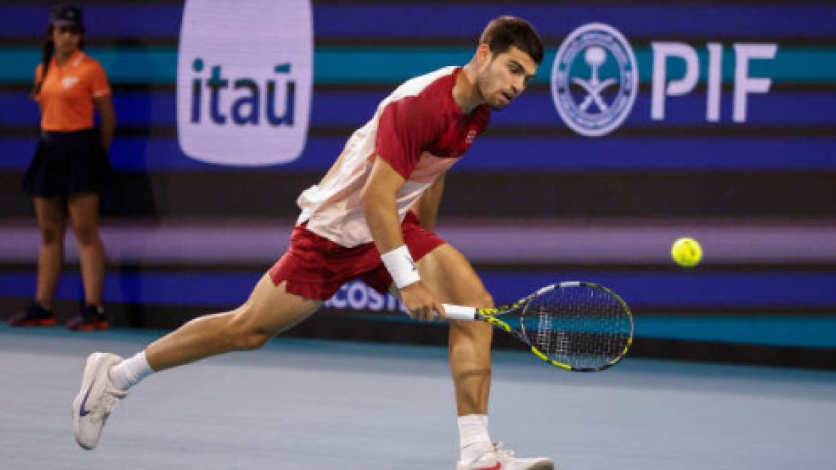 Alcaraz entra en crisis. Foto: Gettyimages