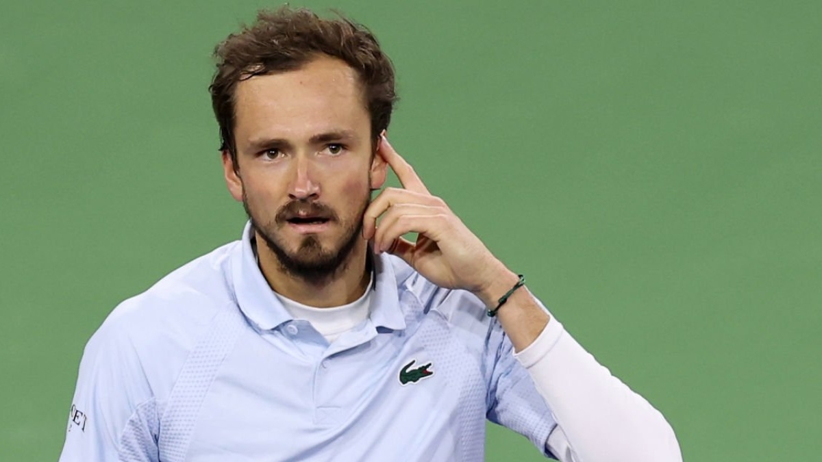 Daniil Medvedev volvió a criticas las condiciones de Indian Wells. Fuente: Getty