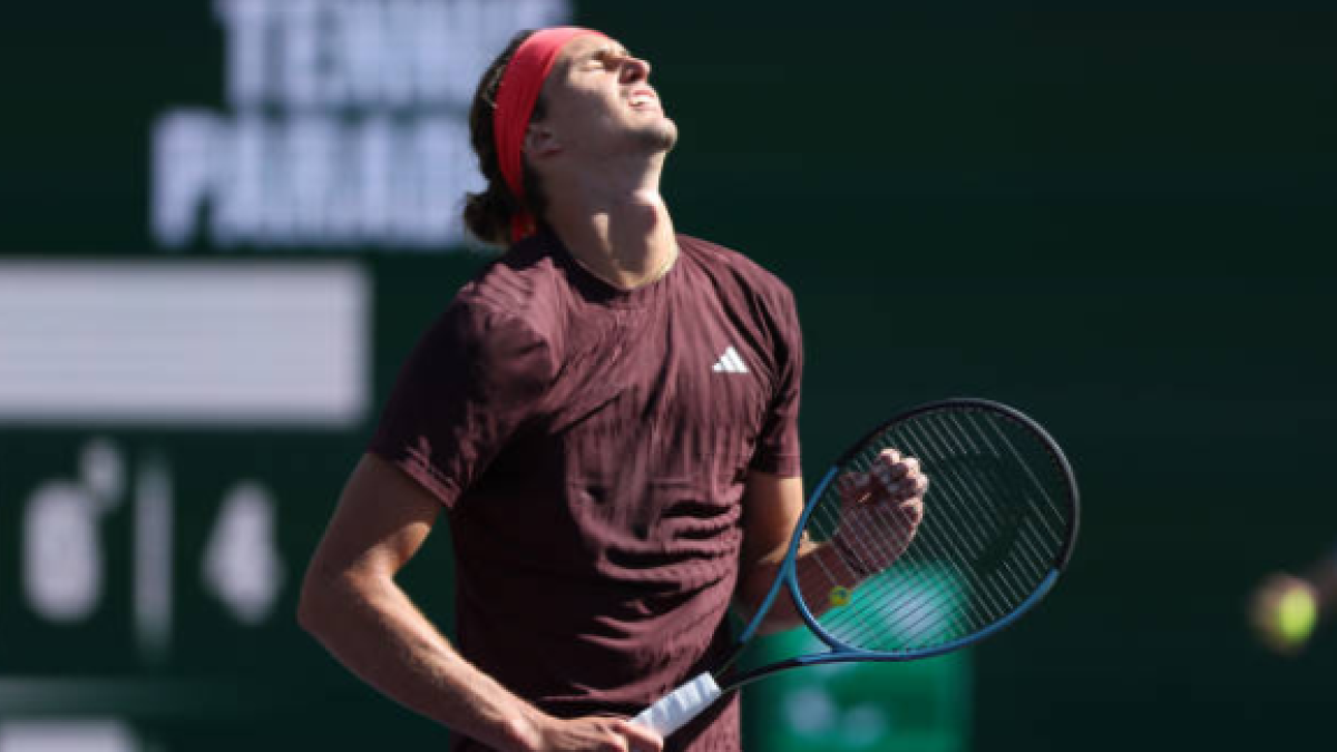 Zverev, tajante tras su derrota en Indian Wells: “Estoy decepcionado con mi tenis”. Foto: Gettyimages