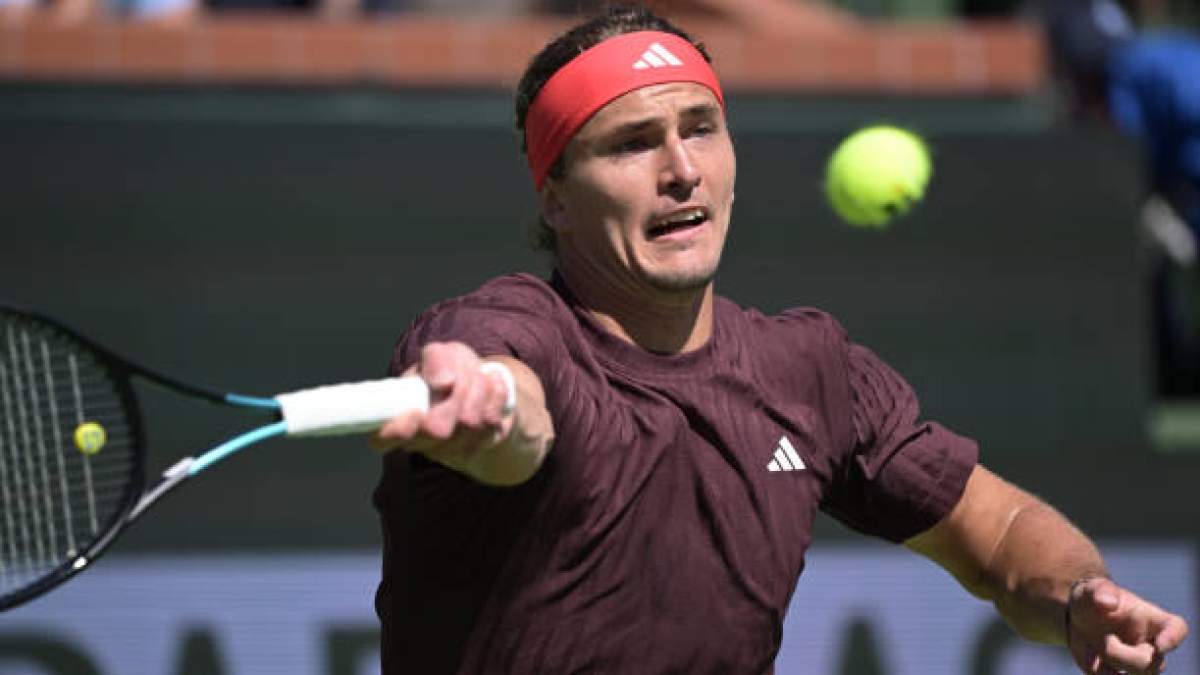 Alexander Zverev speaks at the Media Day of the Miami Open 2025. Photo: Getty