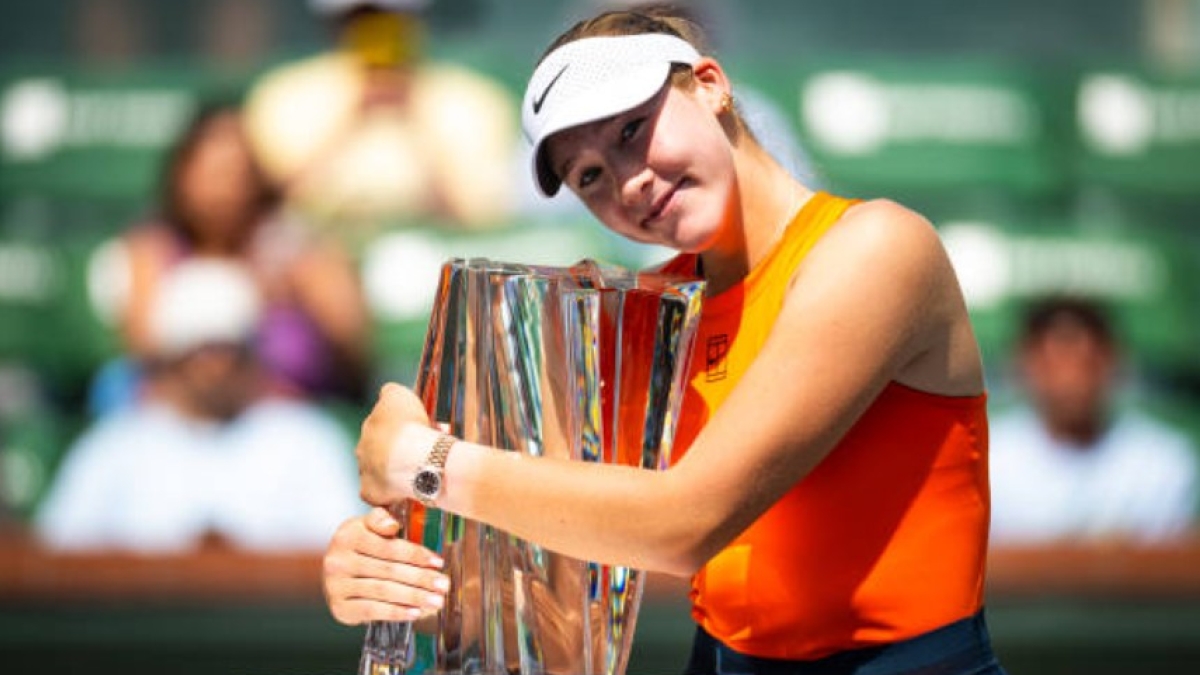 Mirra Andreeva en Indian Wells 2025. Foto: Getty