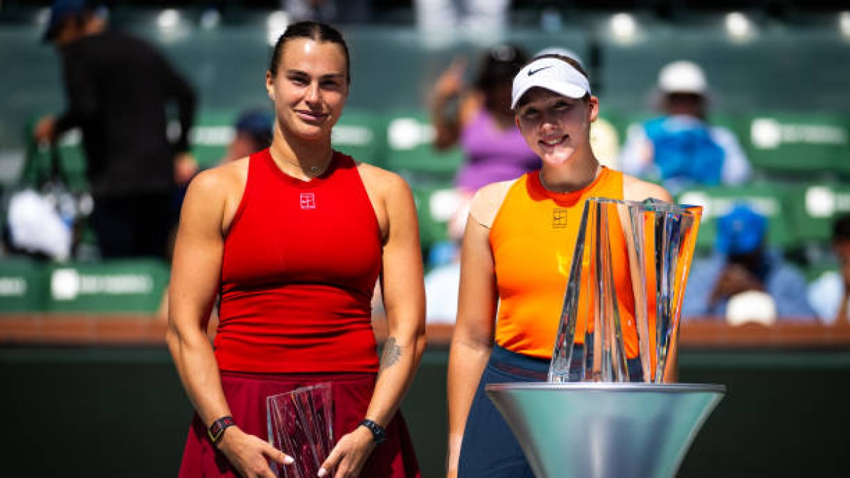 Aryna Sabalenka, admiración hacia Andreeva. Foto: gettyimages