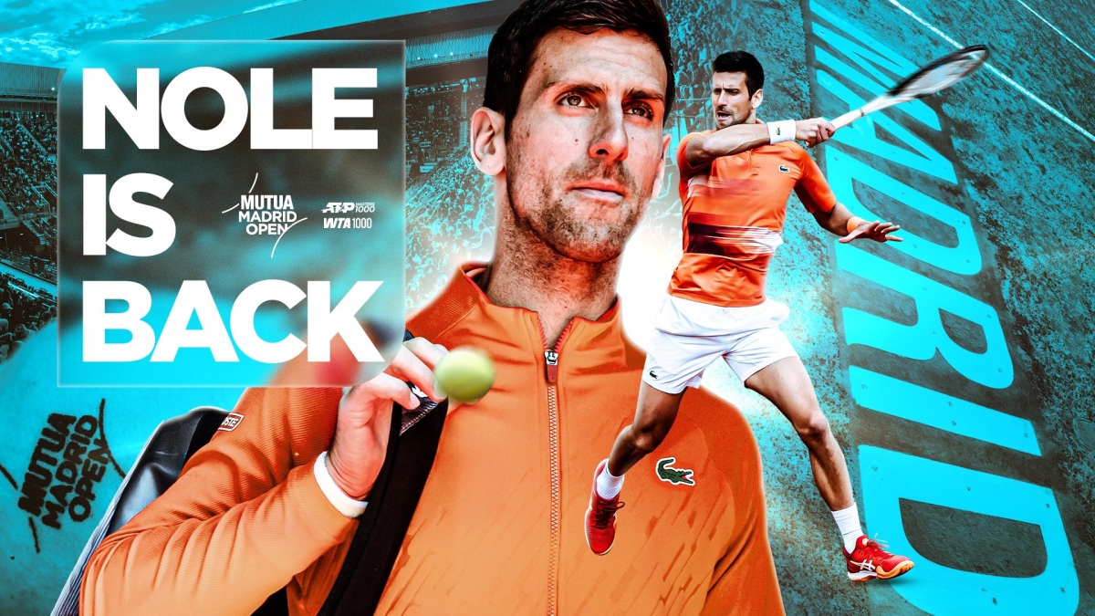 Djokovic regresa al torneo de Madrid tres años después.