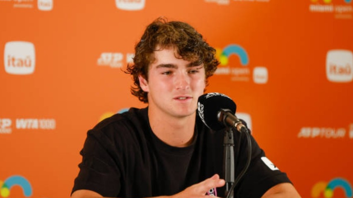 Joao Fonseca en el Miami Open 2025. Foto: Getty