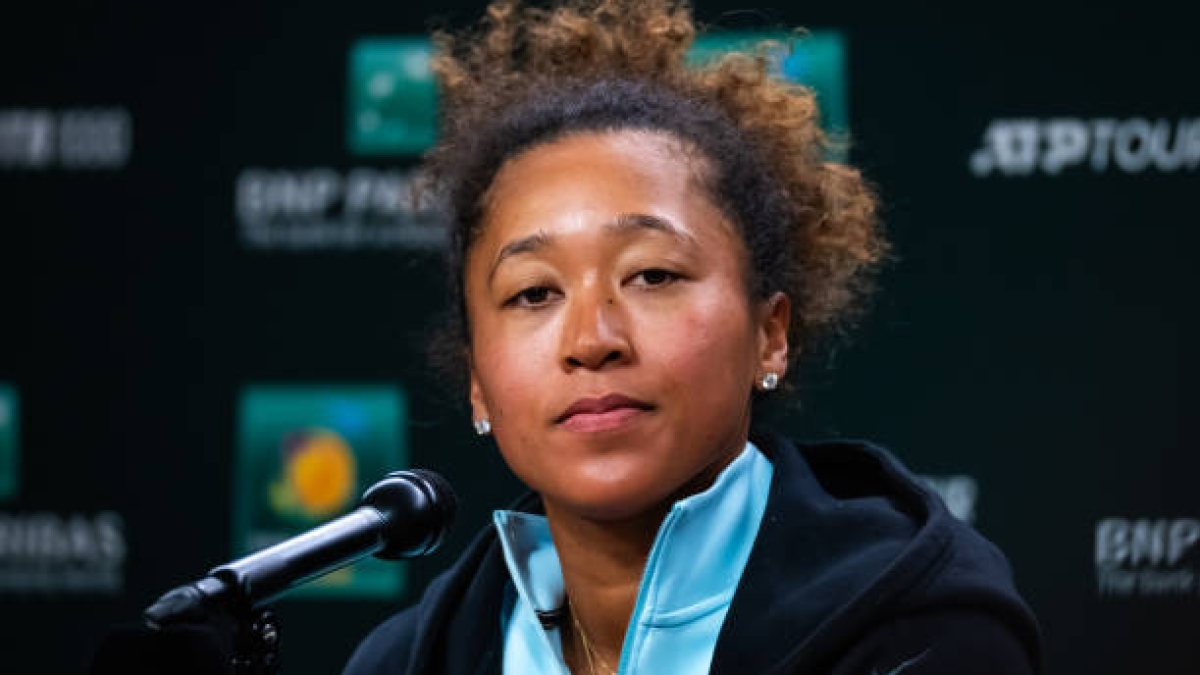 Naomi Osaka da la cara tras la derrota en Indian Wells 2025. Foto: Getty