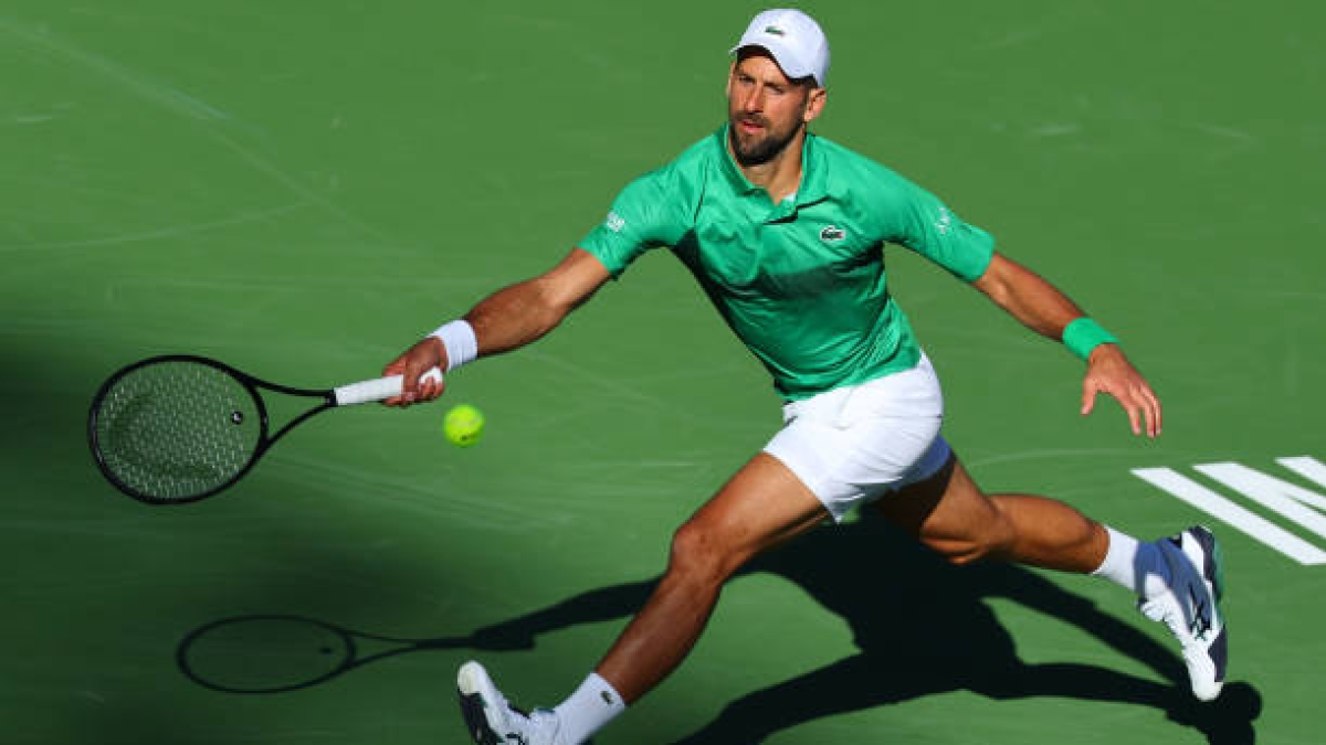 Novak Djokovic, eliminated from Indian Wells 2025. Photo: Getty