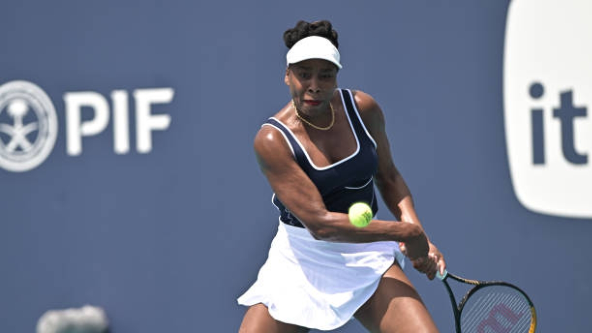 Venus Williams juega en Miami. Foto: gettyimages