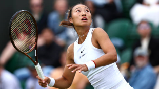 Qinwen Zheng en Wimbledon 2024. Foto: getty